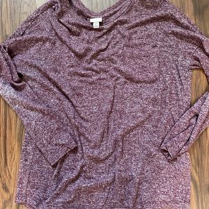 Comfy Purple Long Sleeve Top